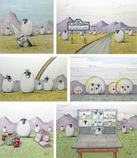 Adventures in Flockdown - six images pick 'n' mix